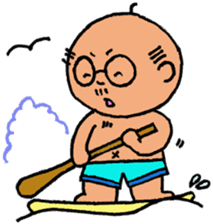 Funny Aged Man sticker #8073024