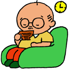 Funny Aged Man sticker #8073030