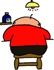 Funny Aged Man sticker #8073032