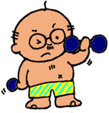 Funny Aged Man sticker #8073039