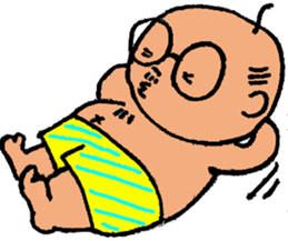 Funny Aged Man sticker #8073042