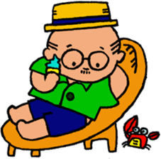 Funny Aged Man sticker #8073043