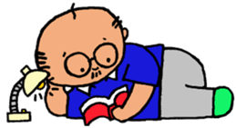 Funny Aged Man sticker #8073046