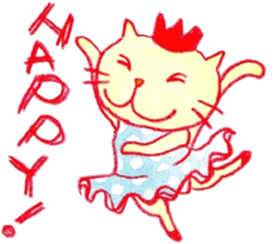 English The daily life of girls & kitty2 sticker #8073099