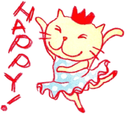English The daily life of girls & kitty2 sticker #8073099