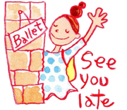 English The daily life of girls & kitty2 sticker #8073104