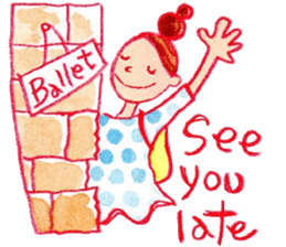 English The daily life of girls & kitty2 sticker #8073104