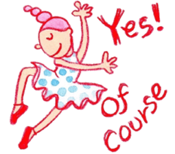 English The daily life of girls & kitty2 sticker #8073107