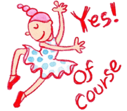 English The daily life of girls & kitty2 sticker #8073107