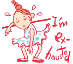 English The daily life of girls & kitty2 sticker #8073113