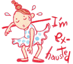 English The daily life of girls & kitty2 sticker #8073113