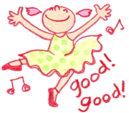 English The daily life of girls & kitty2 sticker #8073114