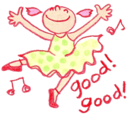 English The daily life of girls & kitty2 sticker #8073114