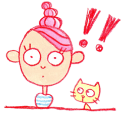 English The daily life of girls & kitty2 sticker #8073115