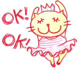 English The daily life of girls & kitty2 sticker #8073116