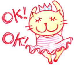 English The daily life of girls & kitty2 sticker #8073116