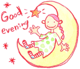 English The daily life of girls & kitty2 sticker #8073125