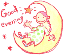 English The daily life of girls & kitty2 sticker #8073125