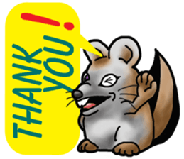 Behavior of Squirrel-Mouse sticker #8073174