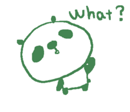 English simple panda sticker sticker #8073213