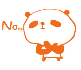 English simple panda sticker sticker #8073215