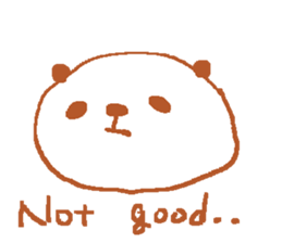 English simple panda sticker sticker #8073218