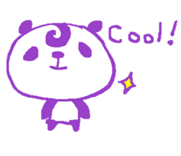 English simple panda sticker sticker #8073219