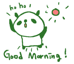 English simple panda sticker sticker #8073224