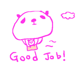 English simple panda sticker sticker #8073232