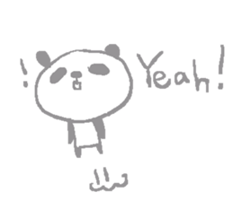 English simple panda sticker sticker #8073234