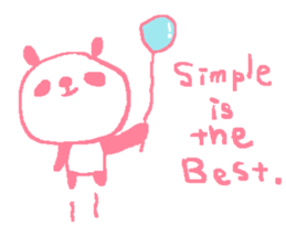 English simple panda sticker sticker #8073236