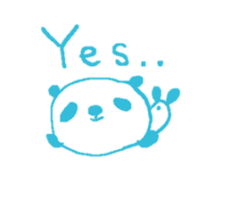 English simple panda sticker sticker #8073238