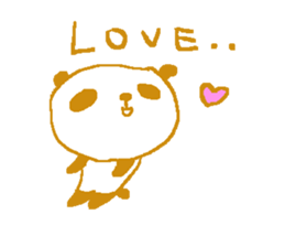 English simple panda sticker sticker #8073241