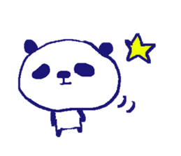 English simple panda sticker sticker #8073246