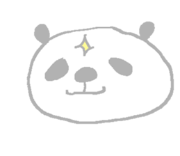 English simple panda sticker sticker #8073247