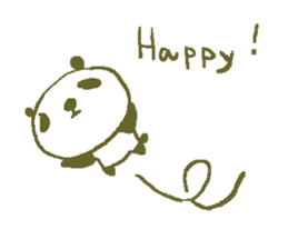 English simple panda sticker sticker #8073248