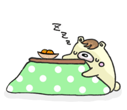 Halloween and Christmas of the bear sticker #8073619