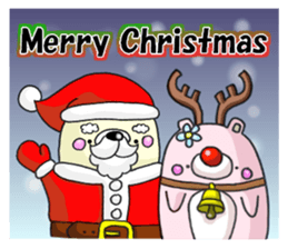 Halloween and Christmas of the bear sticker #8073620