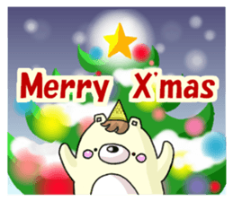 Halloween and Christmas of the bear sticker #8073621