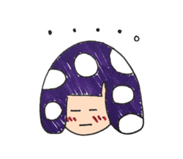 purple mushroom sticker #8073637