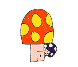 purple mushroom sticker #8073656