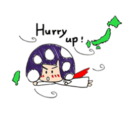 purple mushroom sticker #8073667