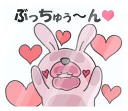 Loving rabbits sticker #8073716