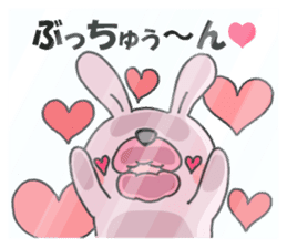 Loving rabbits sticker #8073716