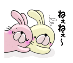Loving rabbits sticker #8073738