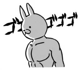 "HAKUTO" of the handsome white rabbit sticker #8073869