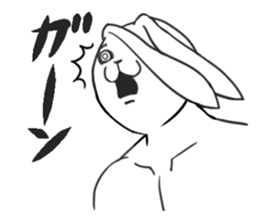 "HAKUTO" of the handsome white rabbit sticker #8073899