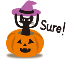 Halloween and Xmas cat sticker #8074189