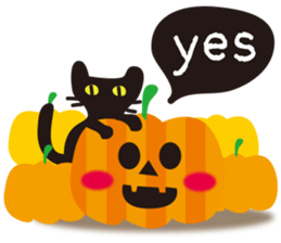 Halloween and Xmas cat sticker #8074191