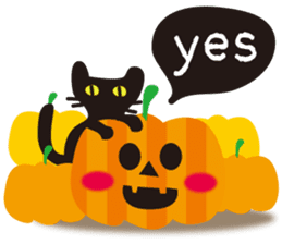 Halloween and Xmas cat sticker #8074191